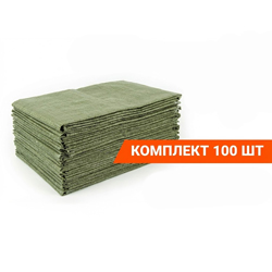 Default Мешок строительный зеленый 55х95 см (55 гр) полипропиленовый, упаковка 100 шт