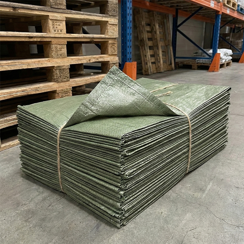 Мешки строительные зеленые полипропиленовые 55х95 см (Упаковка 100 шт)