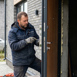 Превью - Уличная металлическая утепленная дверь с терморазрывом для дома