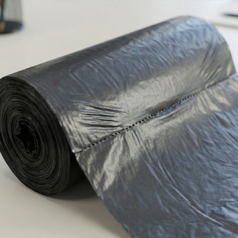 Мешки для мусора офисные 30л ПНД черные (Коробка 50 рулонов / 1500 шт)