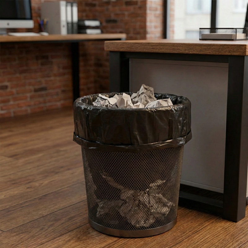 Мешки для мусора офисные 60л ПНД (Тарная упаковка 50 рулонов / 1000 шт)